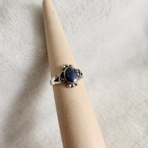 Sterling Silver and Lapis Ring. Size 5 3/4. Never been worn.